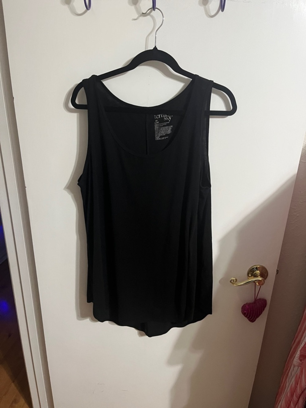 🧡 0X Terra & Sky Black Sleeveless Tank Top